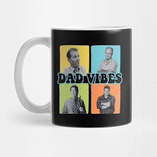 Retro 90’s Dad Vibes Sitcom Father's Vibes, Best Dad Ever, Happy Fathers Day Papa Vibes, Retro Dada 3 Mug